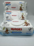 (3) Huggies Natural Care Cucumber, Aloe and Vitamin E Baby 56 Count