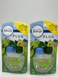(2) Febreze Plug In Air Freshener with Warmer Scented Oil Refill,Gain Original
