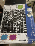 Royal All-in-One Poster Making Kit 22x28" 137 Repositionsable Letters 2 Boards