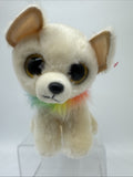 Ty Plush Beanie Boos - CHEWEY the Chihuahua Dog Stuffed Toy New No Tag