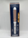 Conair Double Ceramic Curling Iron 1.25 Inch - Rose Gold (CD702GN) Auto On Off