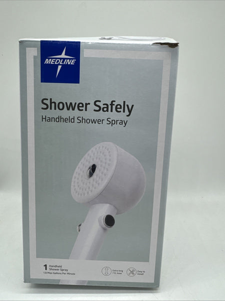 MedLine Shower Safely Handheld Shower Spray w/ Extra Long 7ft Hose COMBINESHIP