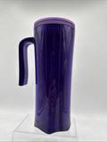 Aladdin eCycle Insulated Travel Coffee Mug 16 oz Purple W/ Lid Handle Microwave