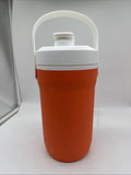 GATORADE 64 oz Cooler Water Bottle Jug White Orange Handle 1/2 Gallon Sport