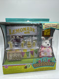 Li’l Woodzeez Lemonade Stand Playset 25pc Toy Set  With Rabbit Apron COMBINESHIP