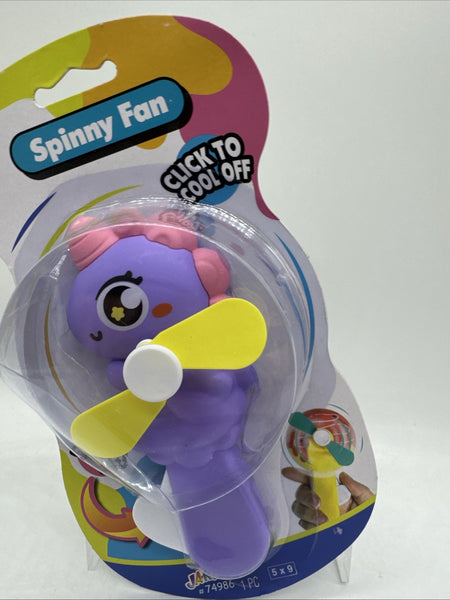 Jaru Spinny Fan Unicorn Purple Kid Toy Sensory Click & Cool Off COMBINESHIP