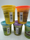 (5) Hasbro Play-Doh Modeling Compound Colors Orange Blue Purple Yellow 4oz