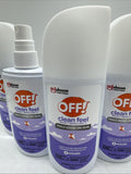 (5) OFF! Clean Feel Insect Repellent II up to 8hr Mosquito Protection 4oz Spray