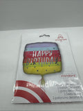 Anagram  17" Bright and Bold Birthday Square Foil Balloon COMBINESHIP