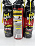 (3) Raid Max Ant & Roach Killer 14.5 Oz. 655571  COMBINESHIP