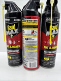 (3) Raid Max Ant & Roach Killer 14.5 Oz. 655571  COMBINESHIP
