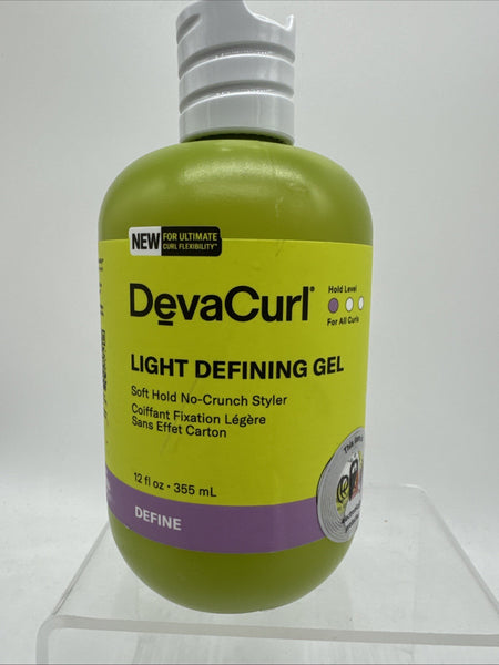 Deva Curl LIGHT DEFINING GEL Soft Hold No-Crunch Styler 12oz COMBINESHIP