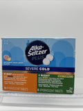 (3) Alka-seltzer Plus PowerFast Fizz Severe Cold Day Night Lemon 24 Effervescent