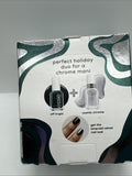 Essie Holiday Duo Gift Off Tropic Green Cosmic Chrome Silver Velvet Nail Polish