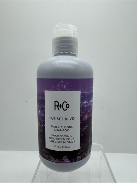 R+Co Sunset Blvd Daily Blonde Shampoo Tones Purple  Vegan Cruelty-Free 8.5oz