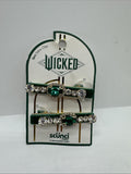 Scunci Conair WICKED Elphaba Green 2pc Salon Clip Crystal Rhinestone COMBINESHIP