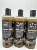 (3) Dove Men+Care Restoring Liquid Body Wash Sandalwood + Cardamom Oil 18 oz