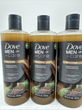 (3) Dove Men+Care Restoring Liquid Body Wash Sandalwood + Cardamom Oil 18 oz