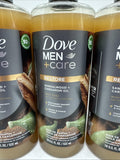 (3) Dove Men+Care Restoring Liquid Body Wash Sandalwood + Cardamom Oil 18 oz