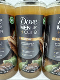 (3) Dove Men+Care Restoring Liquid Body Wash Sandalwood + Cardamom Oil 18 oz
