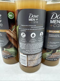 (3) Dove Men+Care Restoring Liquid Body Wash Sandalwood + Cardamom Oil 18 oz