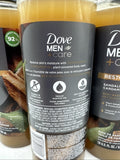 (3) Dove Men+Care Restoring Liquid Body Wash Sandalwood + Cardamom Oil 18 oz