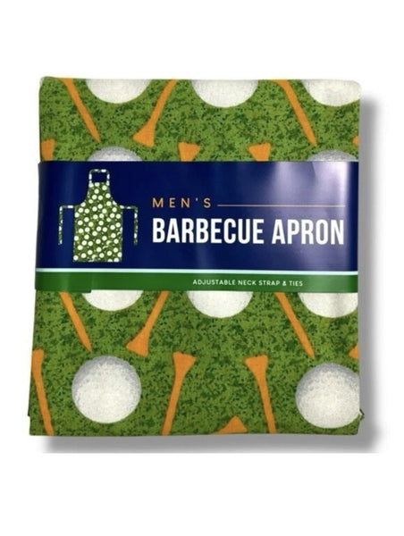 Barbecue Apron Golf Theme Adjustable Cotton Green Unisex Men Christmas Stocking