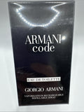 Giorgio Armani Code Eau de Toilette EDT Spray for Men 1.7 oz / 50 ml New