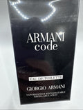 Giorgio Armani Code Eau de Toilette EDT Spray for Men 1.7 oz / 50 ml New
