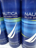 (4) Nautica Blue Men Deodorant Body Spray 5.9oz Gift Set