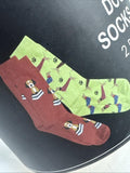 Dog SOCKS LAUGH TRACK Men Women Novelty Gift Set OS 2 Pair COMBINESHIP