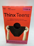 Thinx Teens 11/12 Medium Cotton Black Bikini Leakproof Period Underwear 1 Pair