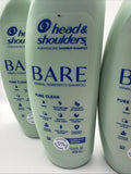 (4) Head & Shoulders BARE Pure Clean Dandruff Shampoo Sulfate Free 13.5 Oz