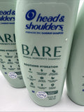 (4) Head & Shoulders BARE Soothing Hydration Dandruff Shampoo  13.5 Oz