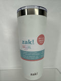 Zak! Everyday Smiled Insulated 20oz Tumbler Creme White Coffee