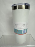 Zak! Everyday Smiled Insulated 20oz Tumbler Creme White Coffee