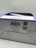 Godinger Claro Crystal 16oz Mason Jar Glasses Purple Straws Sold Out Set Of 2