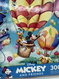 Ceaco Disney Mickey & Friend Hot Air Balloon  300 Oversized Piece Jigsaw Puzzle