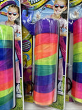 (3) Dance Ribbons Rainbow Streamers Rhythmic Gymnastics Baton Twirling Wands