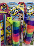 (3) Dance Ribbons Rainbow Streamers Rhythmic Gymnastics Baton Twirling Wands