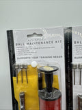 (2) Franklin All Sport Ball Air Inflating Kit Pump Needles Pressure Gauge Tire