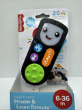 Fisher Price Laugh & Learn Stream & Learn Remote Toy Interactive Sounds Alphabet