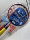 Sport Design Action Game Smash Volley Table Tennis Badminton Racquets Birdie