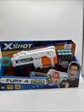 Zuru X-Shot Excel Fury 4 New in Box Includes 8 Foam Darts Toy 90ft Shot