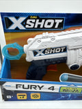 Zuru X-Shot Excel Fury 4 New in Box Includes 8 Foam Darts Toy 90ft Shot