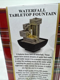 The Original Fun Workshop Battery Operated Waterfall TableTop Fountain Decor