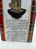 The Original Fun Workshop Battery Operated Waterfall TableTop Fountain Decor