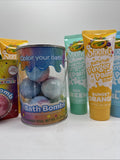 Crayola Bath activity Color Bath Bucket Bomb 9ct Four Finger Paint Soap Blue