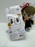 (2) HARRY POTTER CLIP ON Wizard CHARM BAG CHARM KEYRING PLUSH TOY PLUSHIE HEDWIG