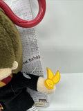 (2) HARRY POTTER CLIP ON Wizard CHARM BAG CHARM KEYRING PLUSH TOY PLUSHIE HEDWIG